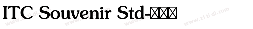 ITC Souvenir Std字体转换